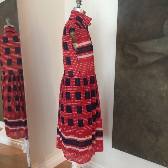 SOLD 💯 Vintage YSL Saint Laurent Summer Dress M - Picture 8 of 11